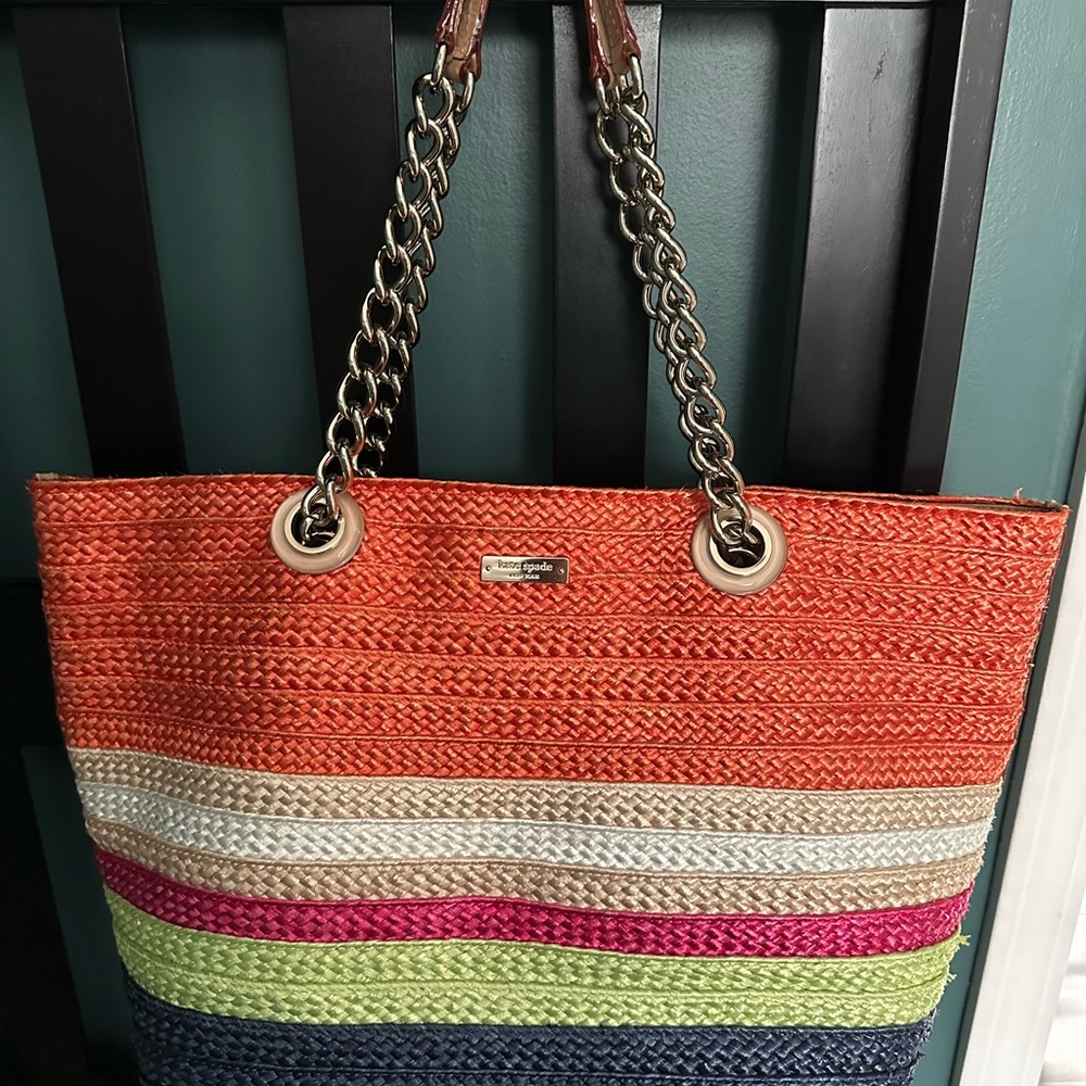 Kate Spade Multicolor Striped Tote